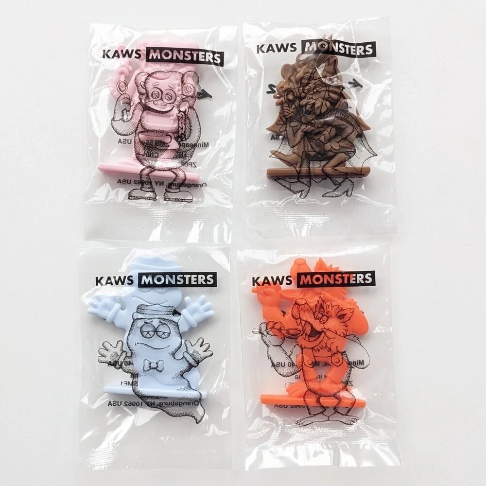 KAWS Monsters Figurines Set of 4 General Mills Limited Edition 2022 - Picture 13 of 13